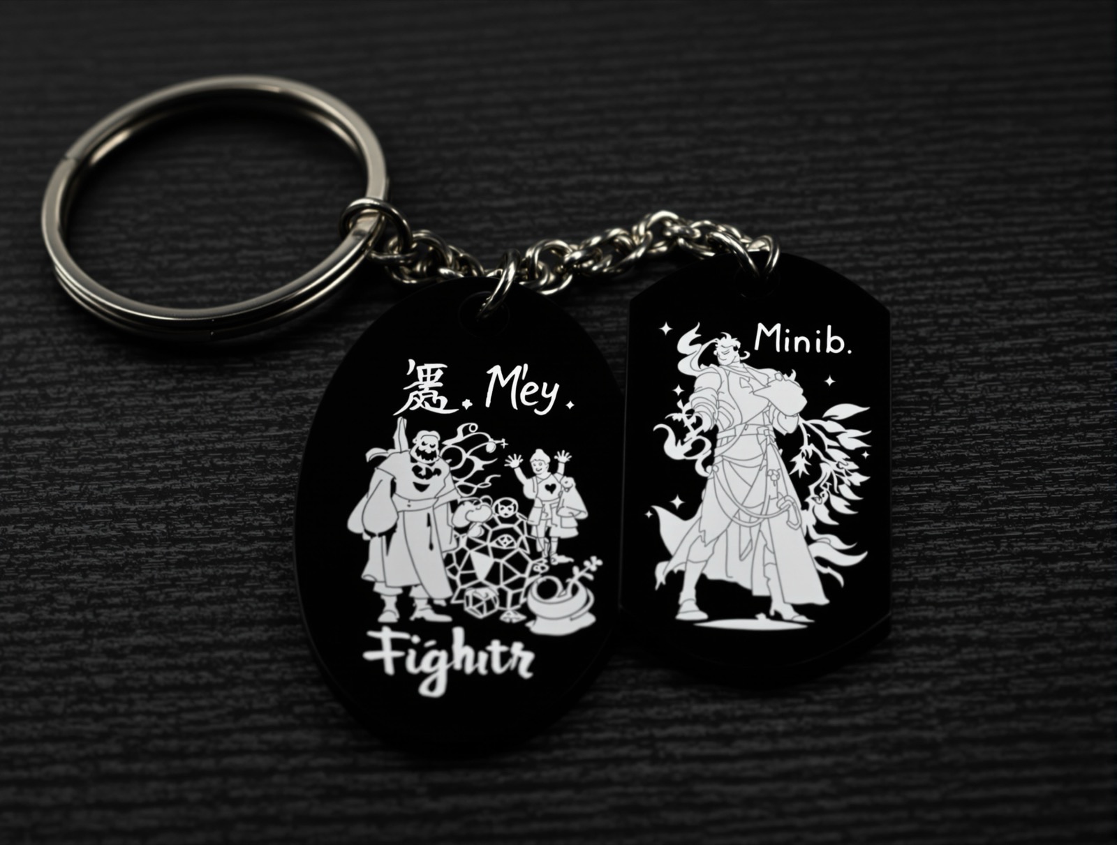 NEXUTHA アクリルキーホルダー(ブラック限定) レーザー彫刻作品