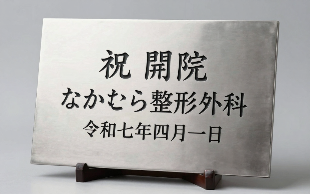 NEXUTHA 記念プレート(小) レーザー彫刻作品